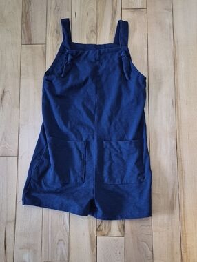 Girls Size 7/8 Btween Navy Blue Romper